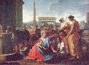 Nicolas Poussin Ruhe auf der Flucht nach agypten oil painting